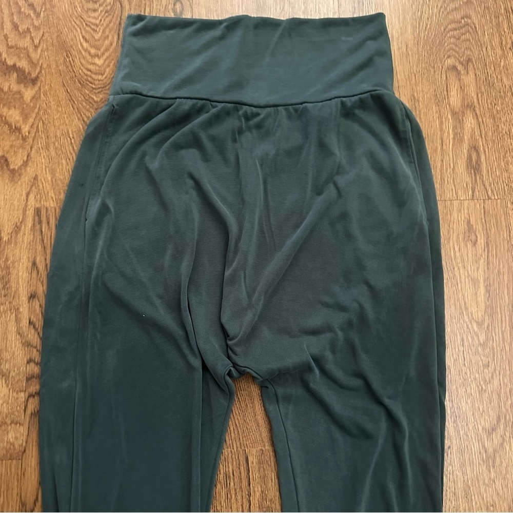 Free People Green harem oversized relaxed pants Bottoms size small FP movement - Picture 2 of 9